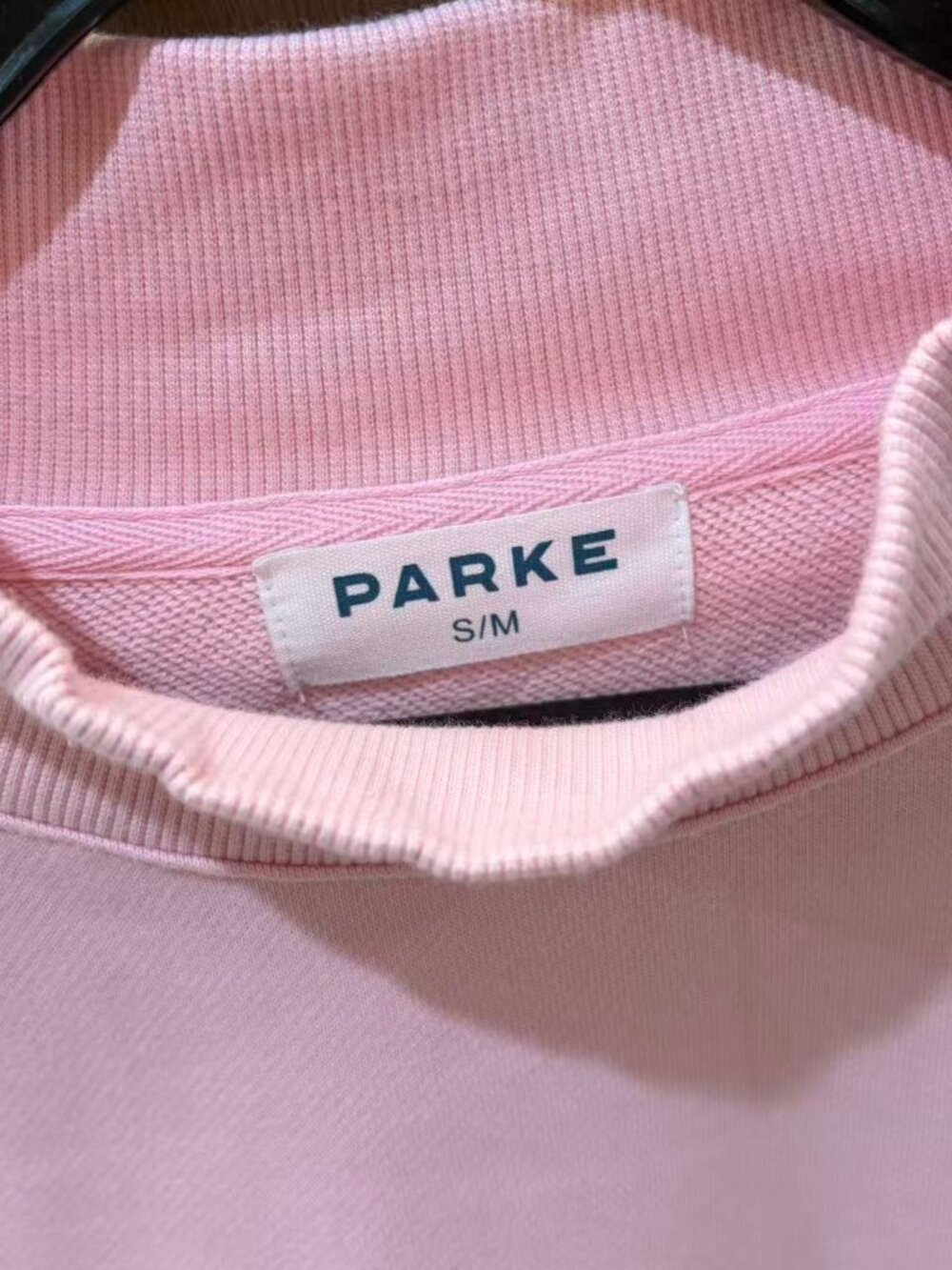 Parke Brand Pink Mock Neck Sweatshirt - Picture 4 of 9